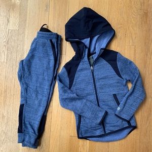 Boys blue Champion jogger track suit.